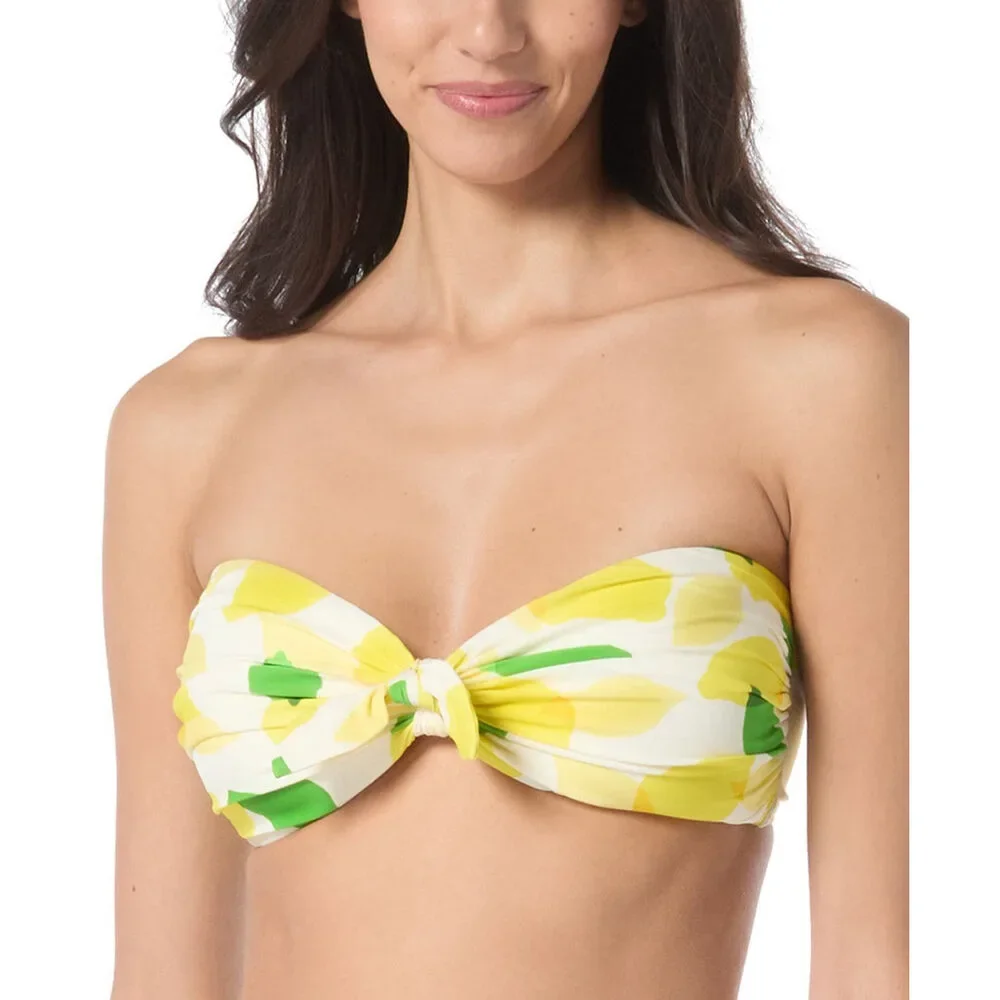 Kate Spade Size M Tie-Front Bikini Top